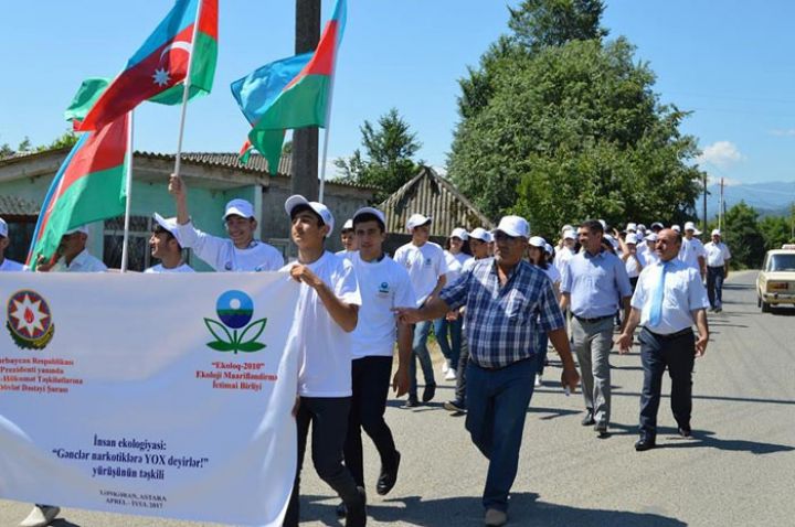 “Gənclər narkotiklərə YOX deyirlər!” mövzusunda yürüş keçirilib