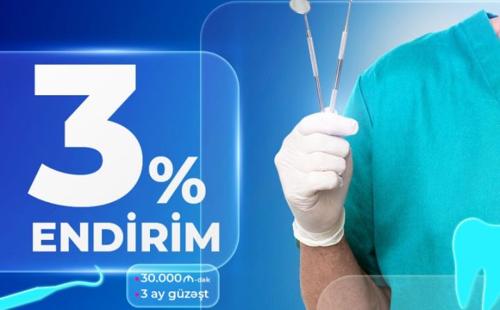 Bank of Baku-dan peşə sahiblərinə özəl TƏKLİF: 3% ENDİRİM + 3 AY GÜZƏŞT