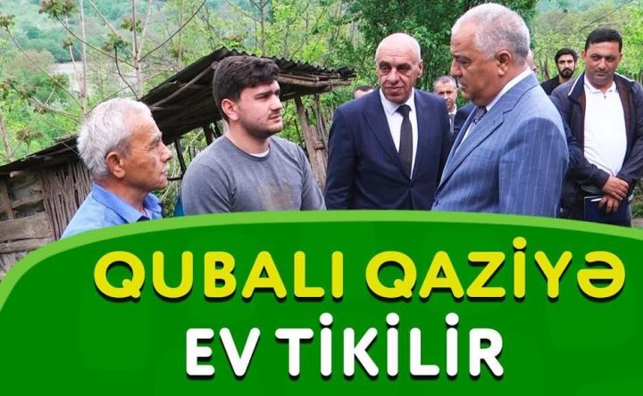 İcra başçısı qaziyə ev tikir və toy hədiyyə edəcək - VİDEO