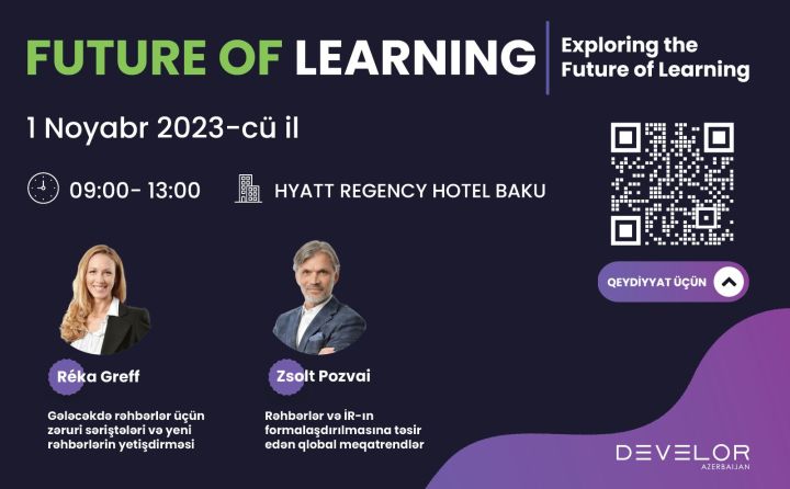 Beynəlxalq təlim və konsultasiya şirkəti Bakıda "Future of Learning" Forumu keçirəcək - QEYDİYYAT