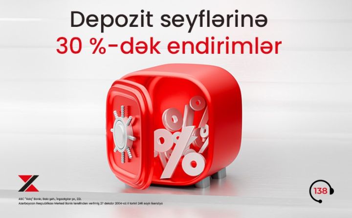 Xalq Bankdan depozit seyfləri üzrə sərfəli kampaniya