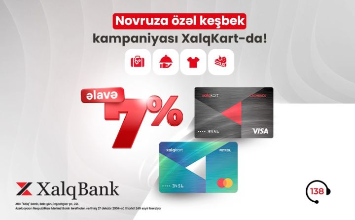 XalqKartla Novruz bayramında 9 % və 10 % keşbek!