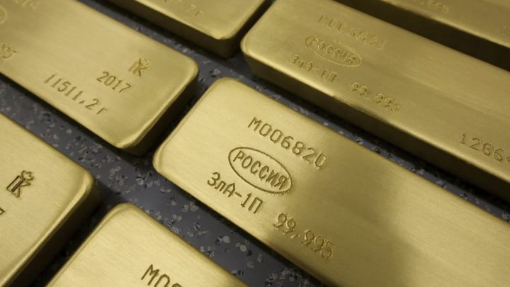 Rusiyanın qızıl ehtiyatları son 6,5 ilin ən aşağı səviyyəsinə düşüb