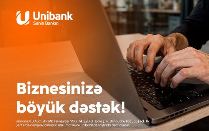 “Unibank”ın “Biznesinizə 6 qat dəstək” kampaniyası davam edir