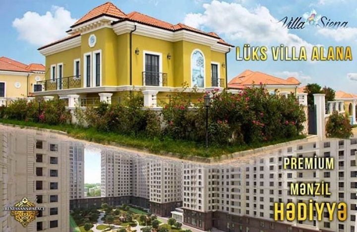 Bakıda lüks villa alana premium mənzil hədiyyə verilir