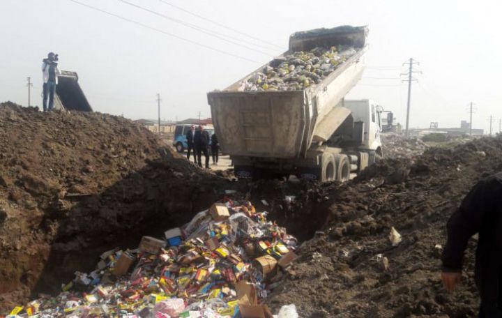 “Sun Food”un 35 tona yaxın qida məhsulları məhv edilib