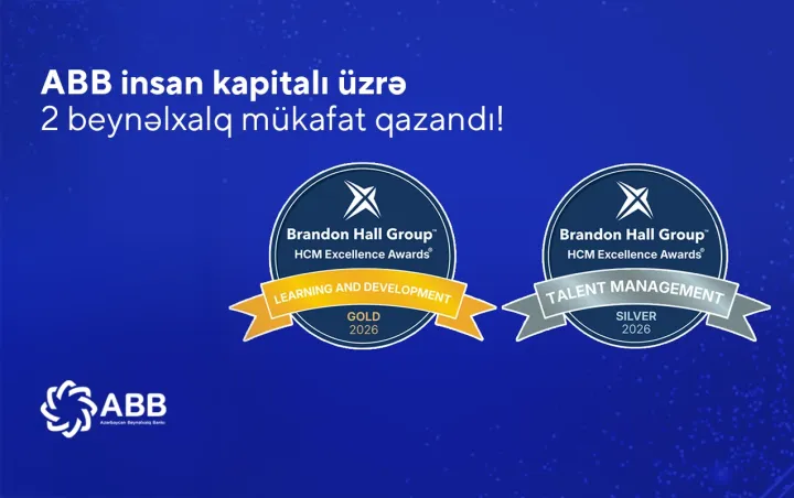 ABB insan kapitalının idarə olunması sahəsində daha 2 nüfuzlu beynəlxalq mükafat qazandı! ®