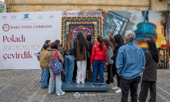 Baku Steel Company Xalça Festivalında polad sənətini təqdim etdi - FOTOLAR