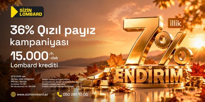 Təcili pul lazım olanlara dəstək üçün kampaniya – 15 min manatadək kredit ®