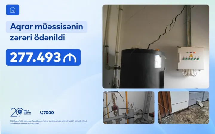 Aqrar biznesə dəstək: “PAŞA Sığorta” 280 000 manata yaxın zərəri ödədi